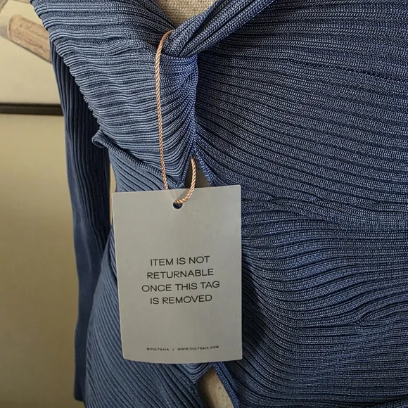 Cult Gaia Melissa Knit Blue Long Sleeve Sweater Dress is available for  purchase on au PAY Market - Imported Goods Online Store Co.Ltd. | au PAY  Market - Online Shopping Site